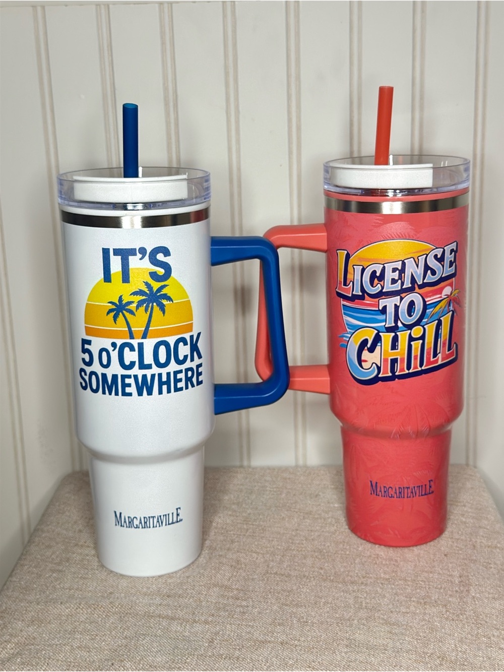 Jimmy Buffet Margaritaville 'License to' & “5’ o’clock somewhere” Tumblers/shot - Picture 6 of 7